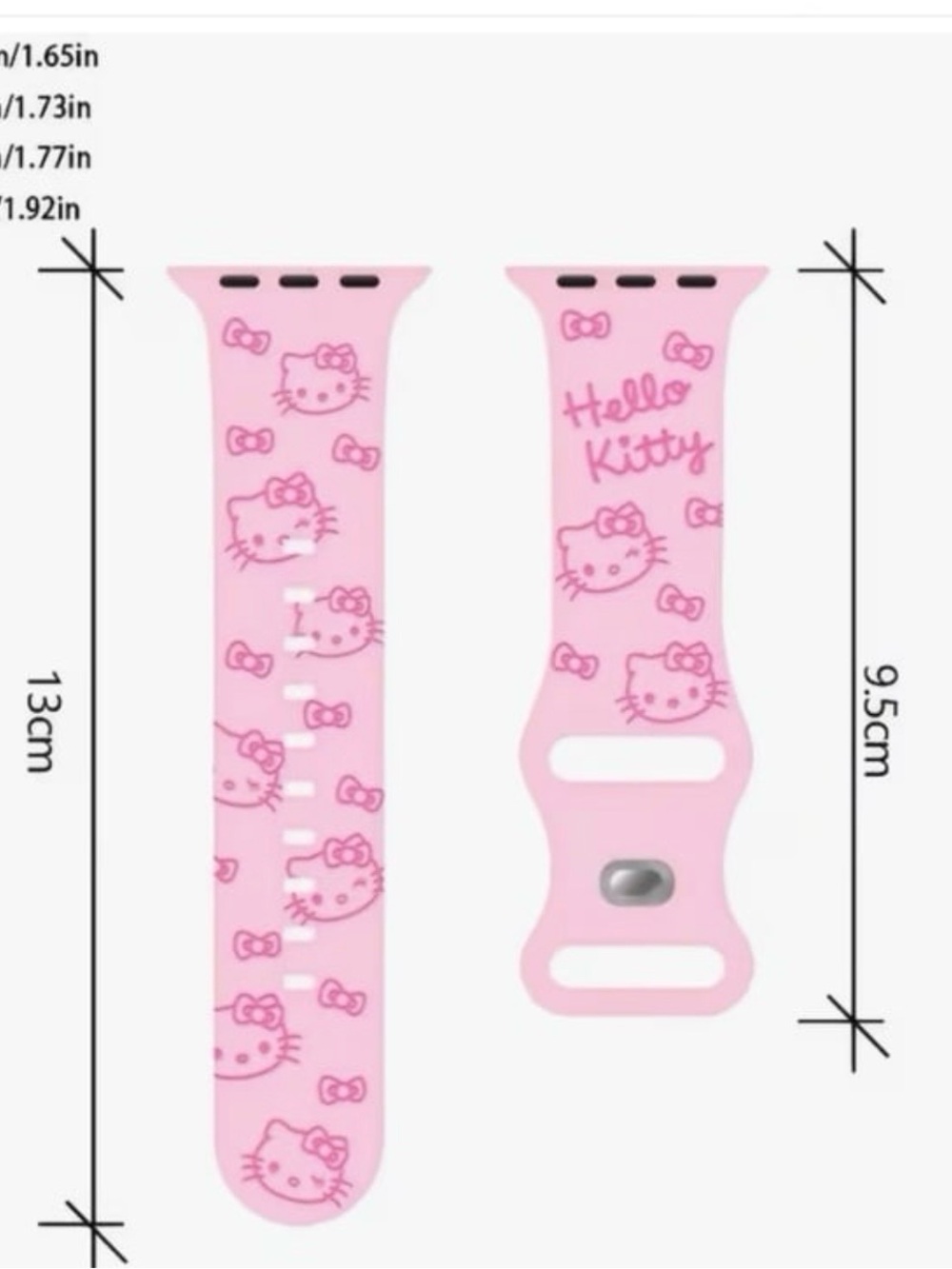 Pink Hello Kitty Smart Watch BAND, Compatible with Apple S10/9/8/7/6, ~NEW~ - Picture 2 of 7